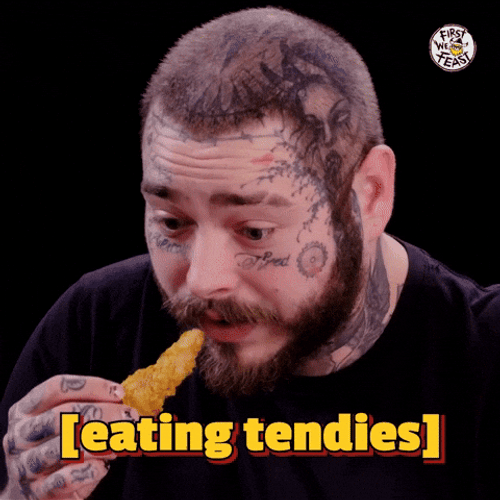 Eating Tenderness Chicken Nugget Meme GIF