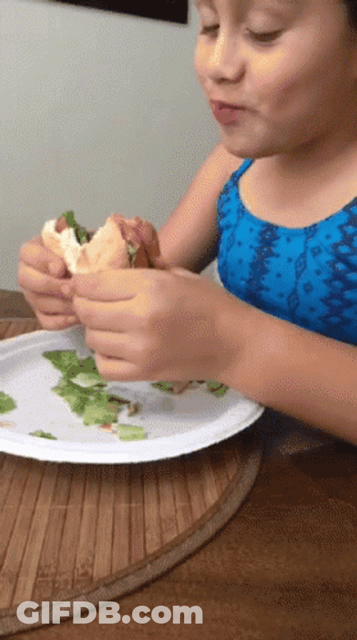 Eating Yummy Sandwich GIF