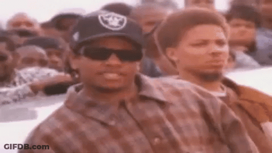 Eazy E Crowd Rapping Altogether GIF