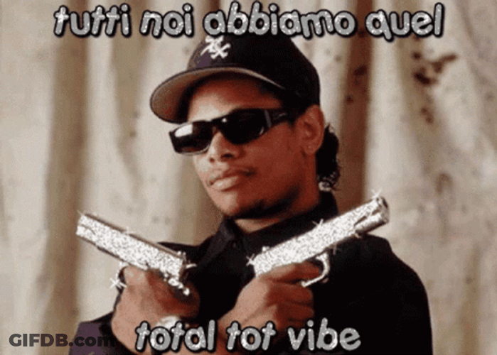 Eazy E Dual Gun Wielding Total Vibe GIF