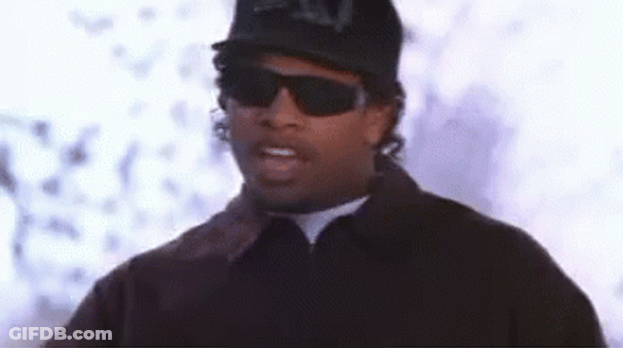 Eazy E  Free Styling While Wearing Dark Shades GIF