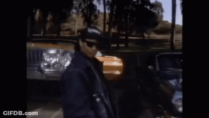 Eazy E Rapping On Bouncing Cars Music Video GIF