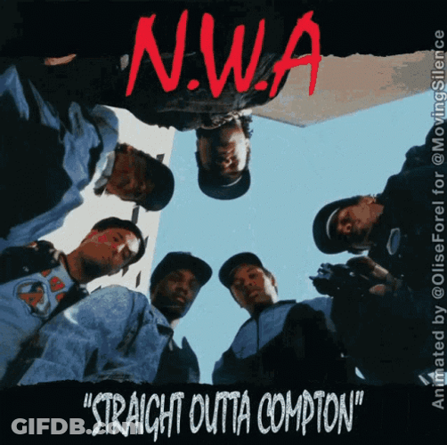 Eazy E Straight Outta Compton Album Cover GIF