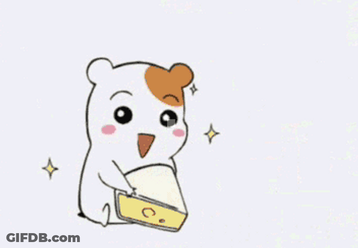 Ebichu Cute Eat Cheese Gulp GIF