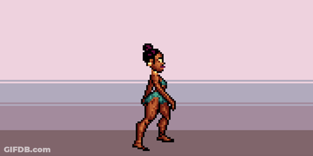 Ebony Girl In A Game GIF