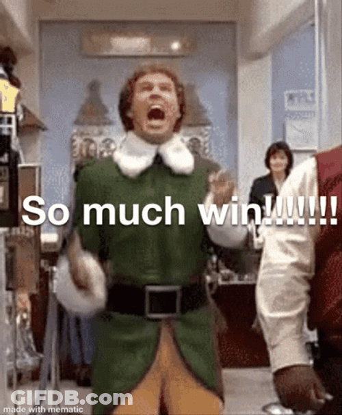 Ecstatic Will Ferrell Winning Meme GIF