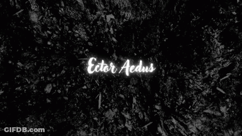 Ector Aedus On Black Background GIF