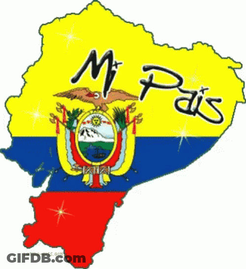 Ecuador Map Flag Colors GIF