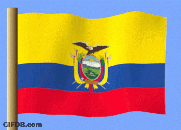 Ecuador Waving Flag GIF