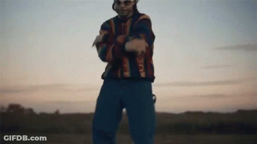 Ed Bassmaster Dancing Doing Random Arm Movements GIF