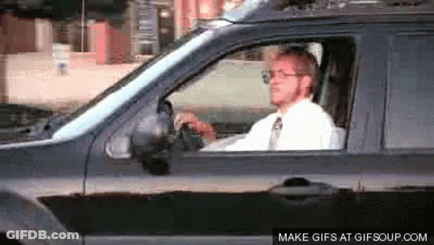 Ed Bassmaster Driving Fast Staring At You GIF