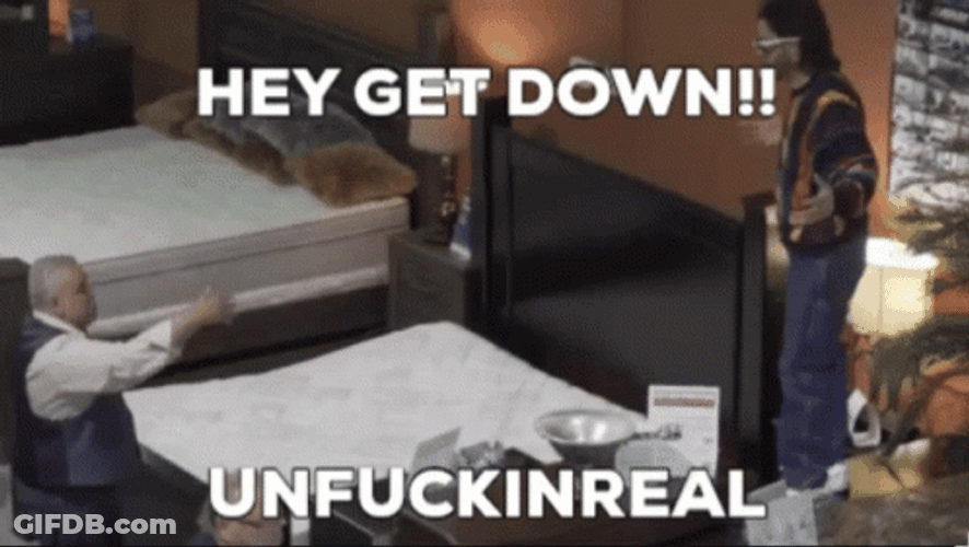 Ed Bassmaster Jumping On Bed Get Down GIF