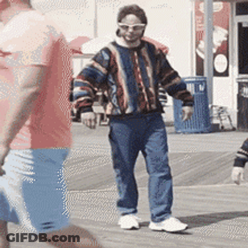 Ed Bassmaster Kicks Colorful Ball GIF
