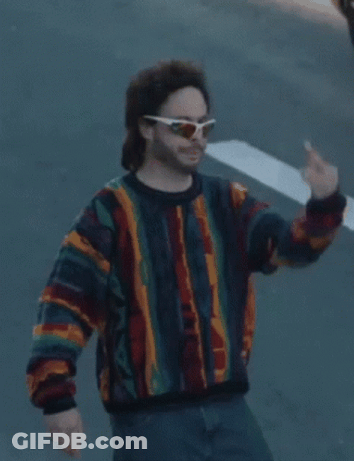 Ed Bassmaster Shows Off His Middle Finger GIF