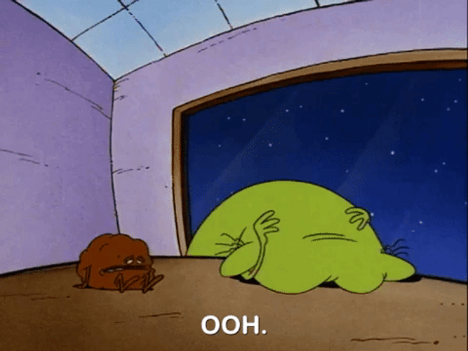 Ed Bighead Talking To A Live Meatball GIF