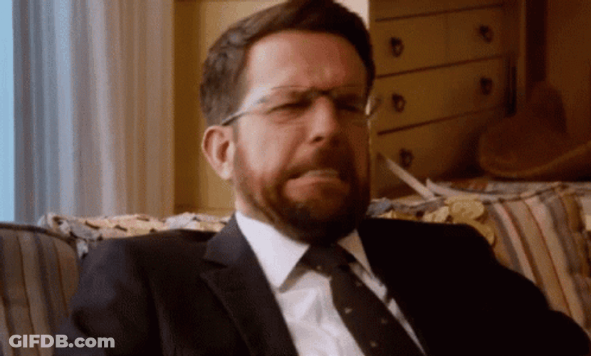 Ed Helms Disgusting Reaction GIF