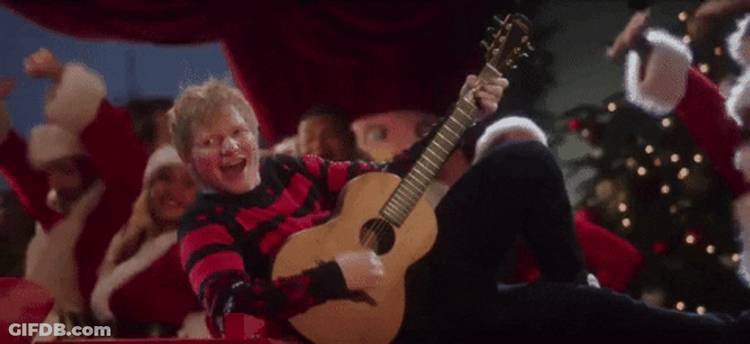 Ed Sheeran Having A Xmas Party GIF
