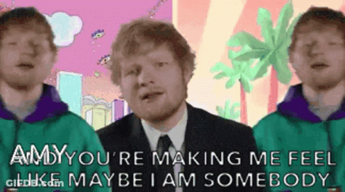 Ed Sheeran Is Making Me Feel Like Maybe I Am Somebody In This Animated Video GIF