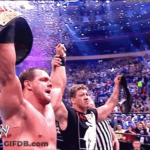 Eddie Guerrero Chris Benoit Raised Hands GIF