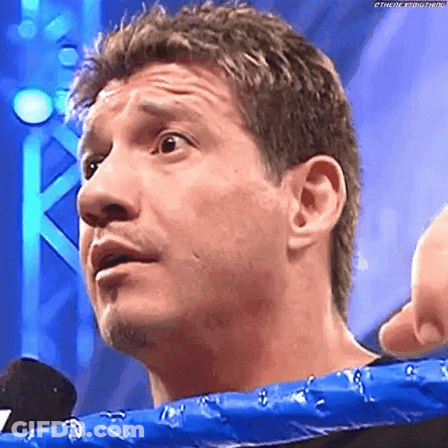 Eddie Guerrero Dumbfounded Wide Eyes GIF