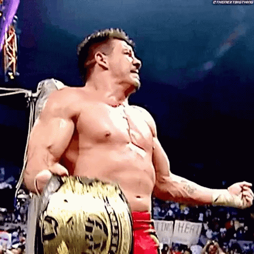 Eddie Guerrero Ecstatic Win Celebration GIF