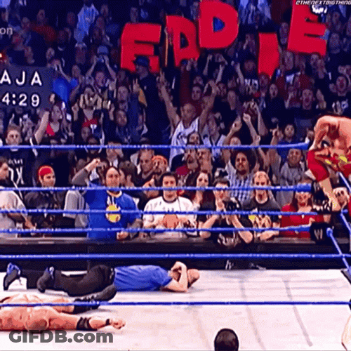 Eddie Guerrero Flying Splash Move GIF