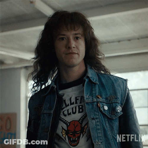 Eddie Munson Famous Facial Expression GIF