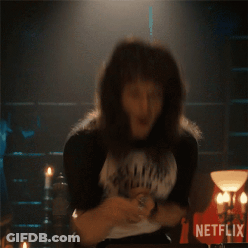 Eddie Munson Got Startled GIF