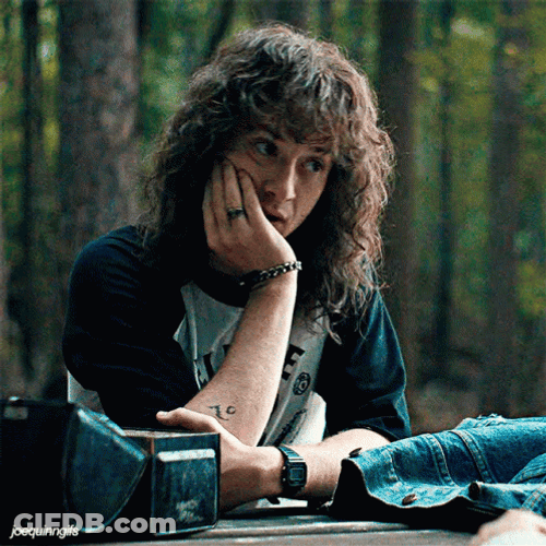 Eddie Munson Turn To Look Away GIF