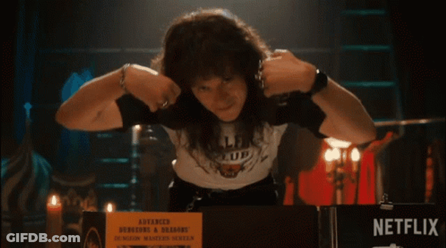 Eddie Munson Welcomes Everyone GIF