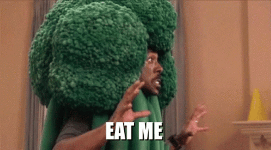 Eddie Murphy Broccoli Costume GIF