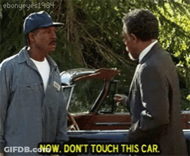 Eddie Murphy Don't Touch This Car GIF