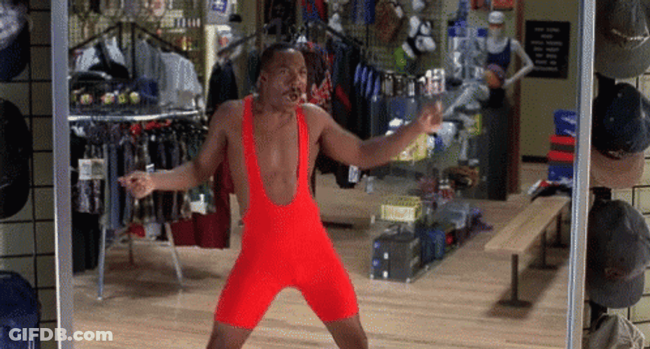 Eddie Murphy Gym Body Nutty Professor GIF