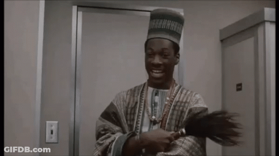 Eddie Murphy Overjoyed Coming To America GIF