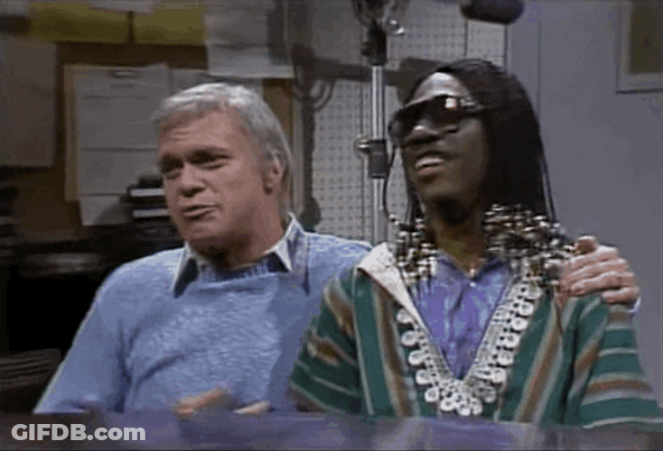 Eddie Murphy Playing Stevie Wonder SNL GIF