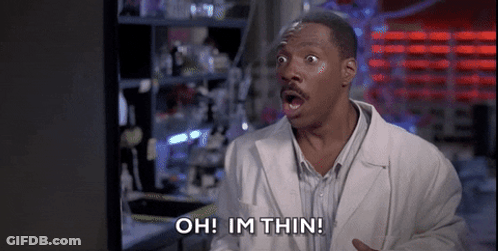 Eddie Murphy Shocked I'm Thin GIF