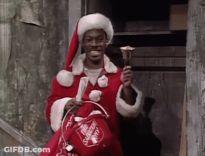 Eddie Murphy Xmas Caroling GIF