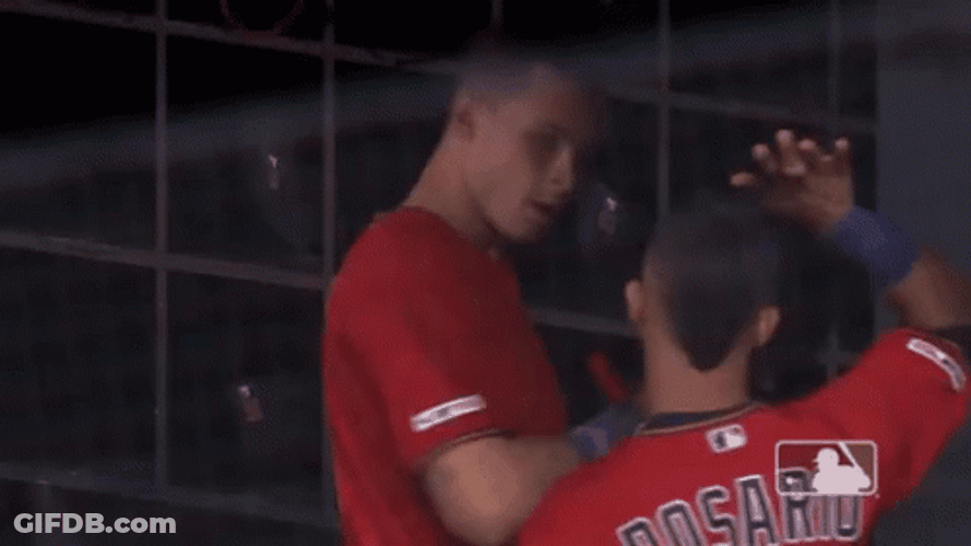 Eddie Rosario And Friends High Five Clap GIF