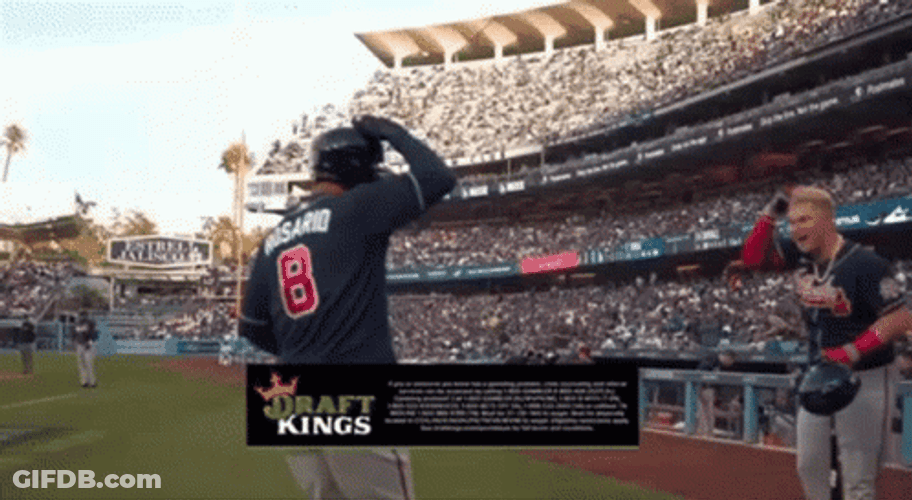 Eddie Rosario Head Scrubbing GIF