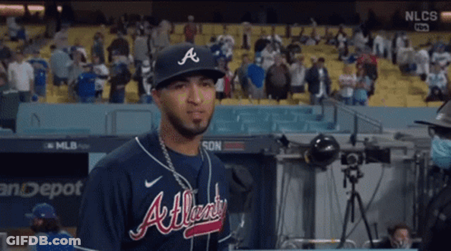 Eddie Rosario Live Interview GIF