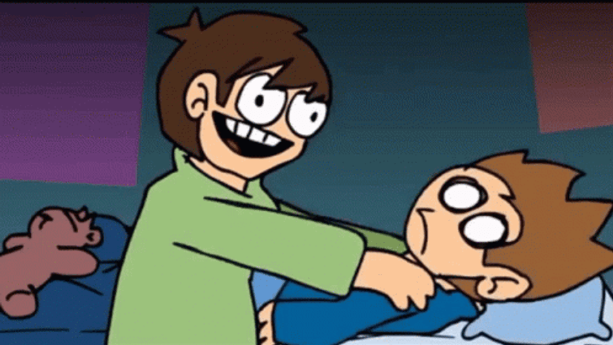 Eddsworld Edd Waking Up Tom GIF
