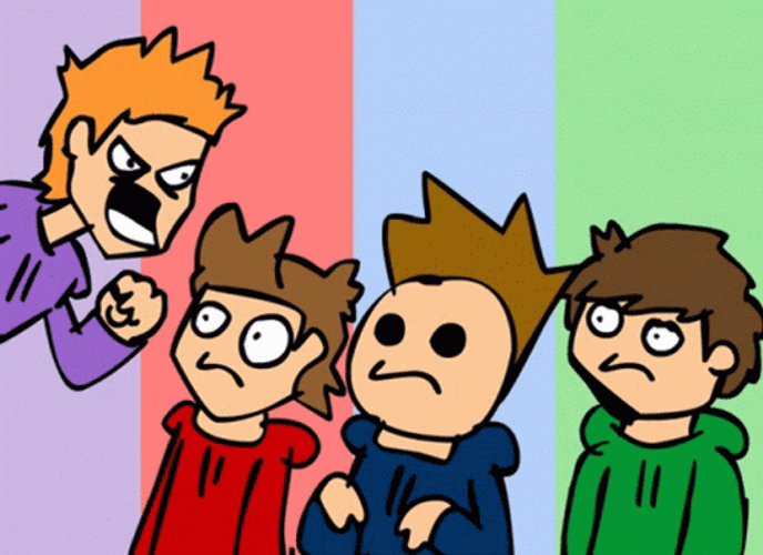 Eddsworld Matt Shouting To Gang GIF