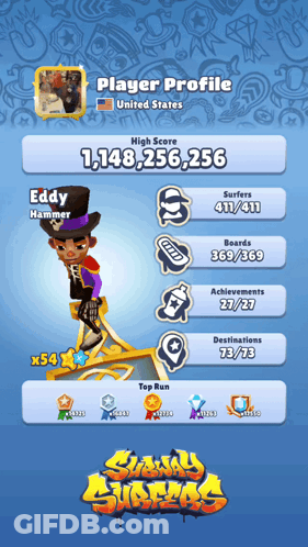 Eddy Hammer Player Profile Subway Surfers GIF