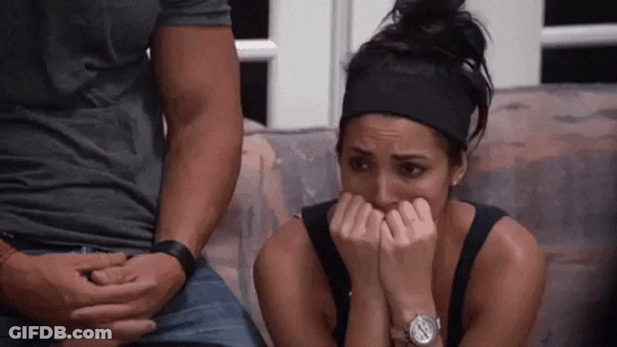 Edge Of My Seat Anxious Girl GIF