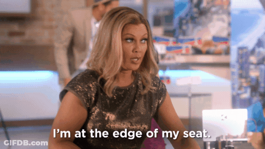 Edge Of My Seat Daytime Divas GIF