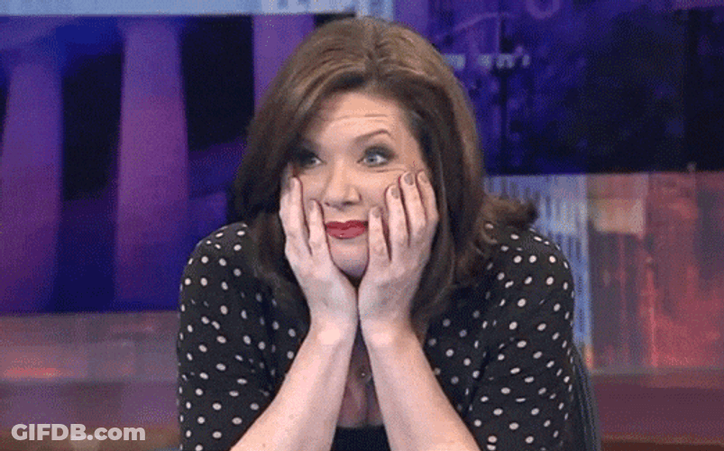 Edge Of My Seat Hands On Face GIF