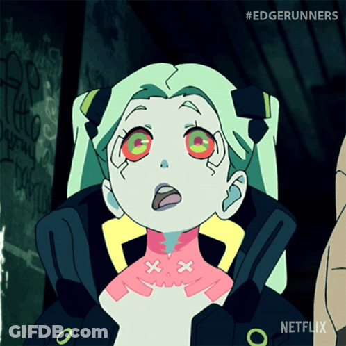 Edgerunners Surprised Cartoon Character GIF