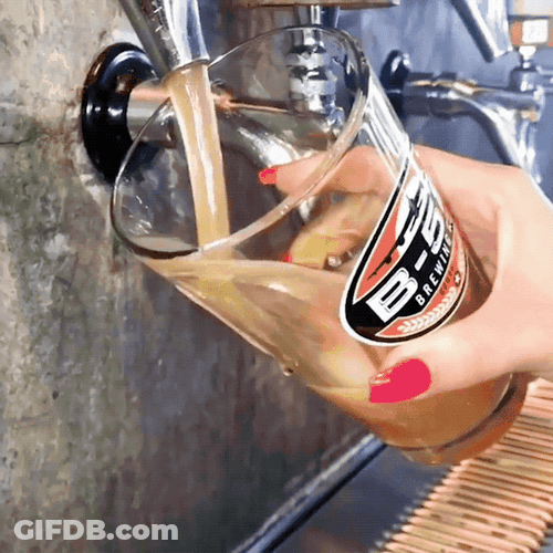 Edible Glitter Makes Beer Shine GIF