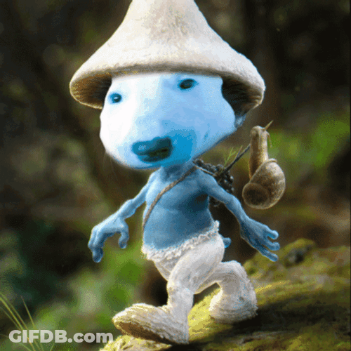 Edited Dog Face Smurf Cat Meme GIF