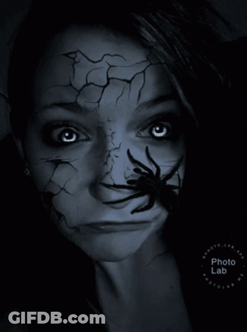 Edited Image Scary Spider Girl GIF